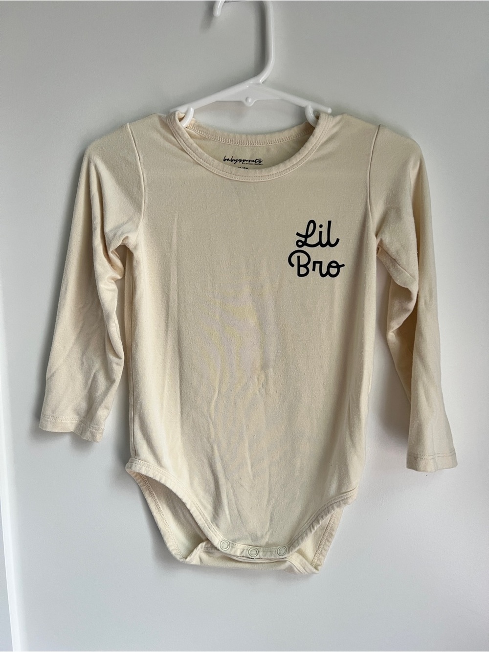 Baby Sprouts 12-18M “Lil Bro” Long Sleeve Bodysuit 🤍